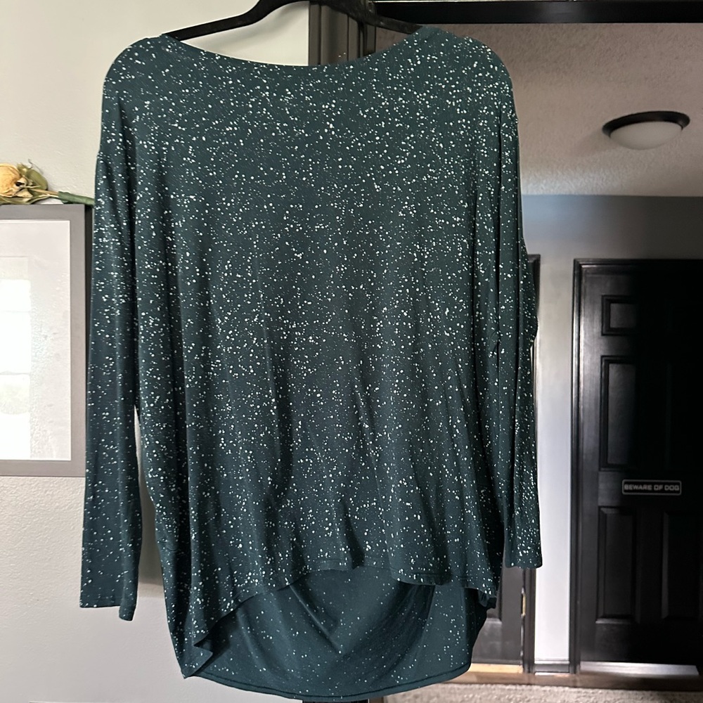 Lululemon Athletica Green Long Sleeve Boxy Blouse